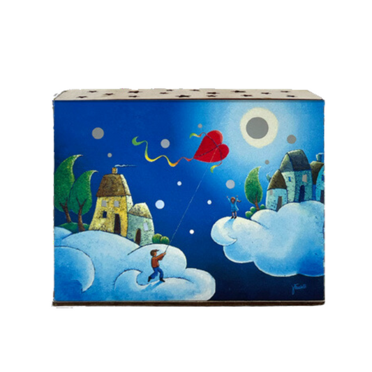 LAMPADA L'AQUILONE ESTEGO | in laminato e legno | 16x5x12cm