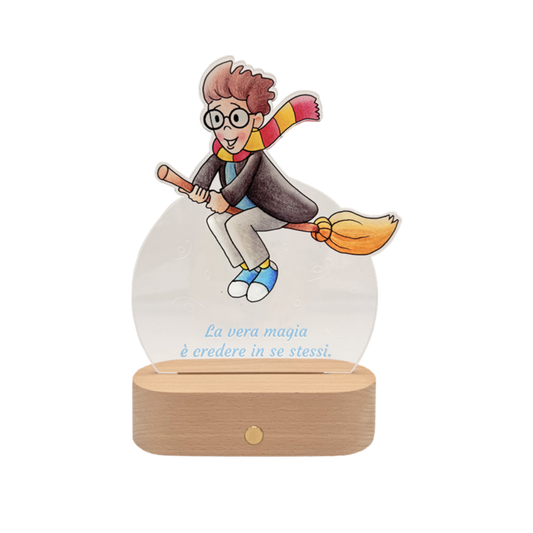 LAMPADA PLEXI "LA VERA MAGIA" ESTEGO | in plex e legno