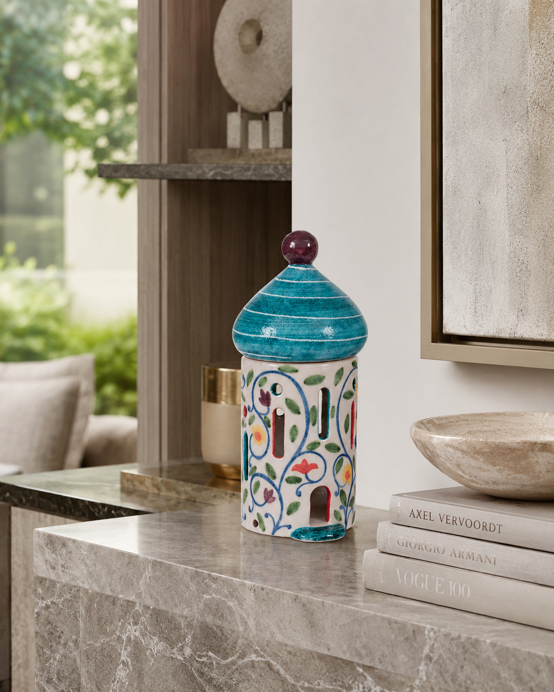 LAMPADA CASETTA ARABA TERRE DI SCIROCCO | in ceramica | 34cm