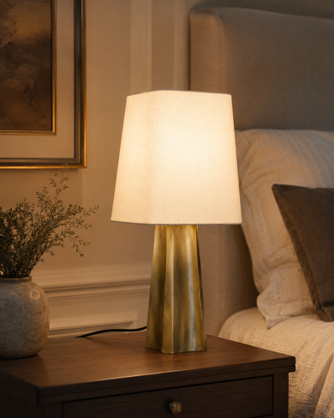 LAMPADA TRIPURA BIZZOTTO |  in metallo e cotone | Ø25x61cm