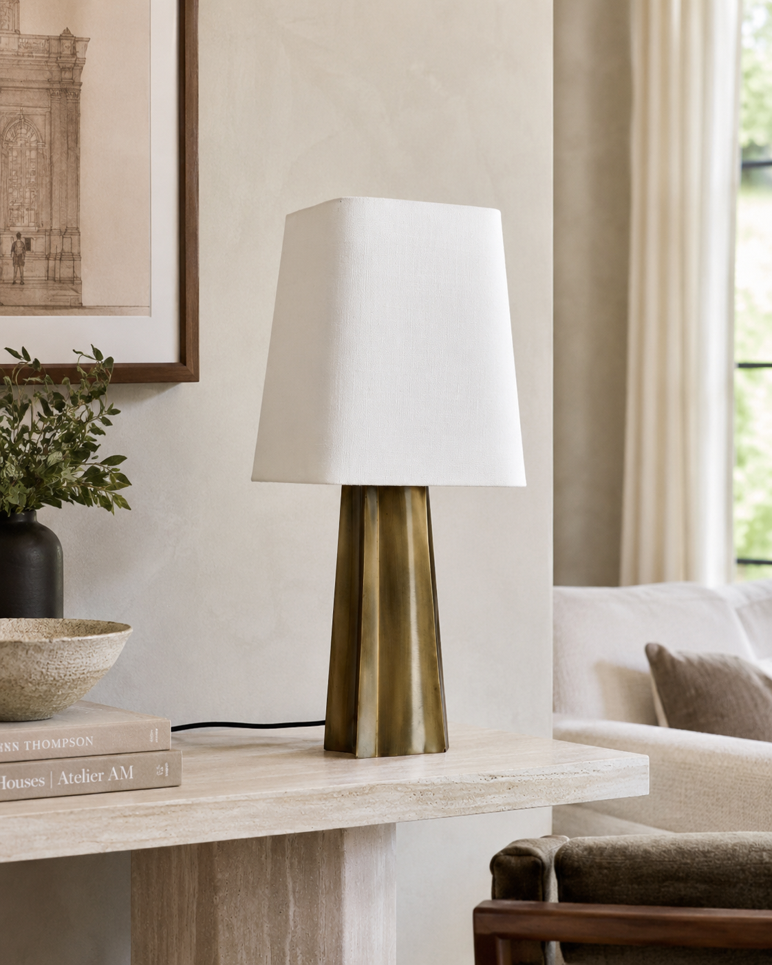 LAMPADA TRIPURA BIZZOTTO |  in metallo e cotone | Ø25x61cm