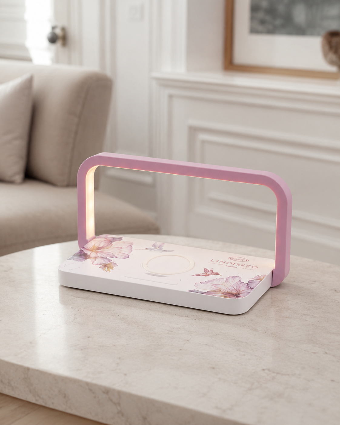 LAMPADA WIRELESS COLIBRÌ L'INFINITO BOMBONIERE  | usb | 21x11x16cm
