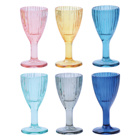LIQUORINI PLISSÈ BRANDANI | in vetro | 6pz