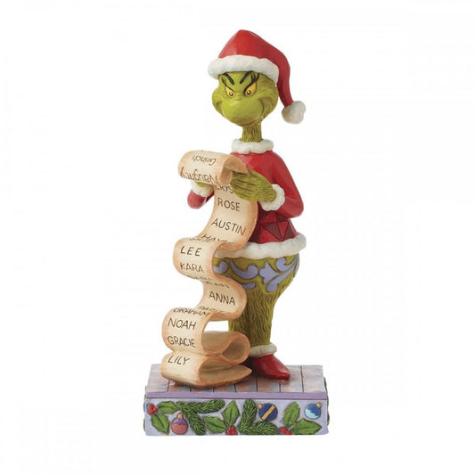 LISTA DEI BUONI/CATTIVI DEL GRINCH DISNEY | in resina | 10x10x22cm