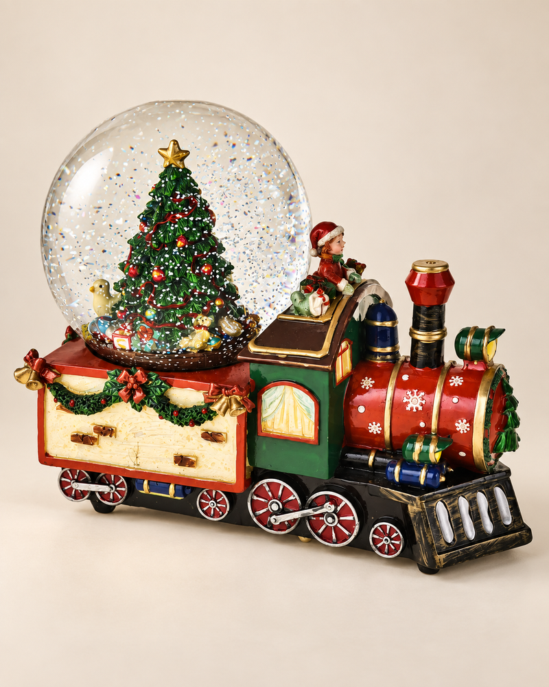 LOCOMOTIVA CARILLON BRANDANI | in resina | 12x25,5x18cm