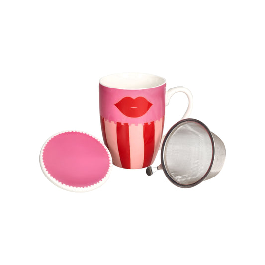 MUG BACIO ANDREA FONTEBASSO | New Bone China con filtro | 360cc