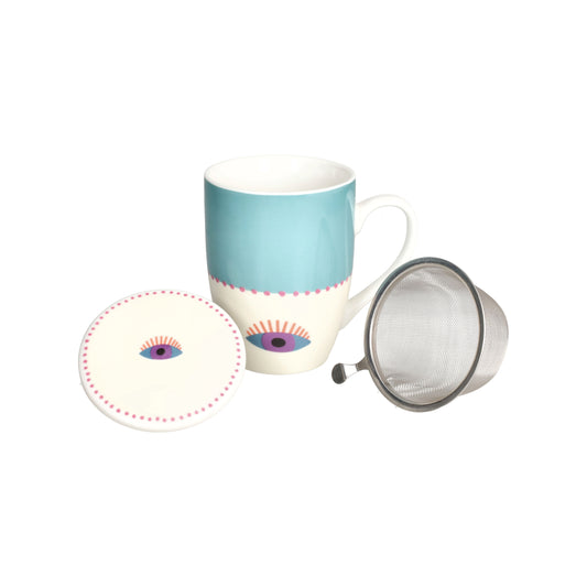 MUG OCCHI ANDREA FONTEBASSO | New Bone China con filtro | 360cc