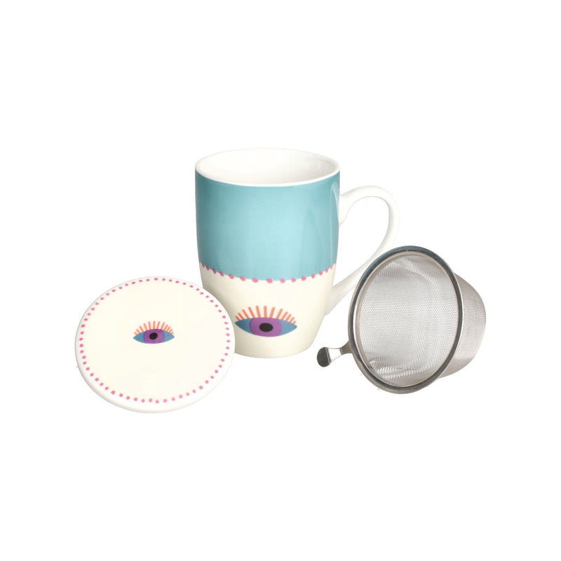 MUG OCCHI ANDREA FONTEBASSO | New Bone China con filtro | 360cc