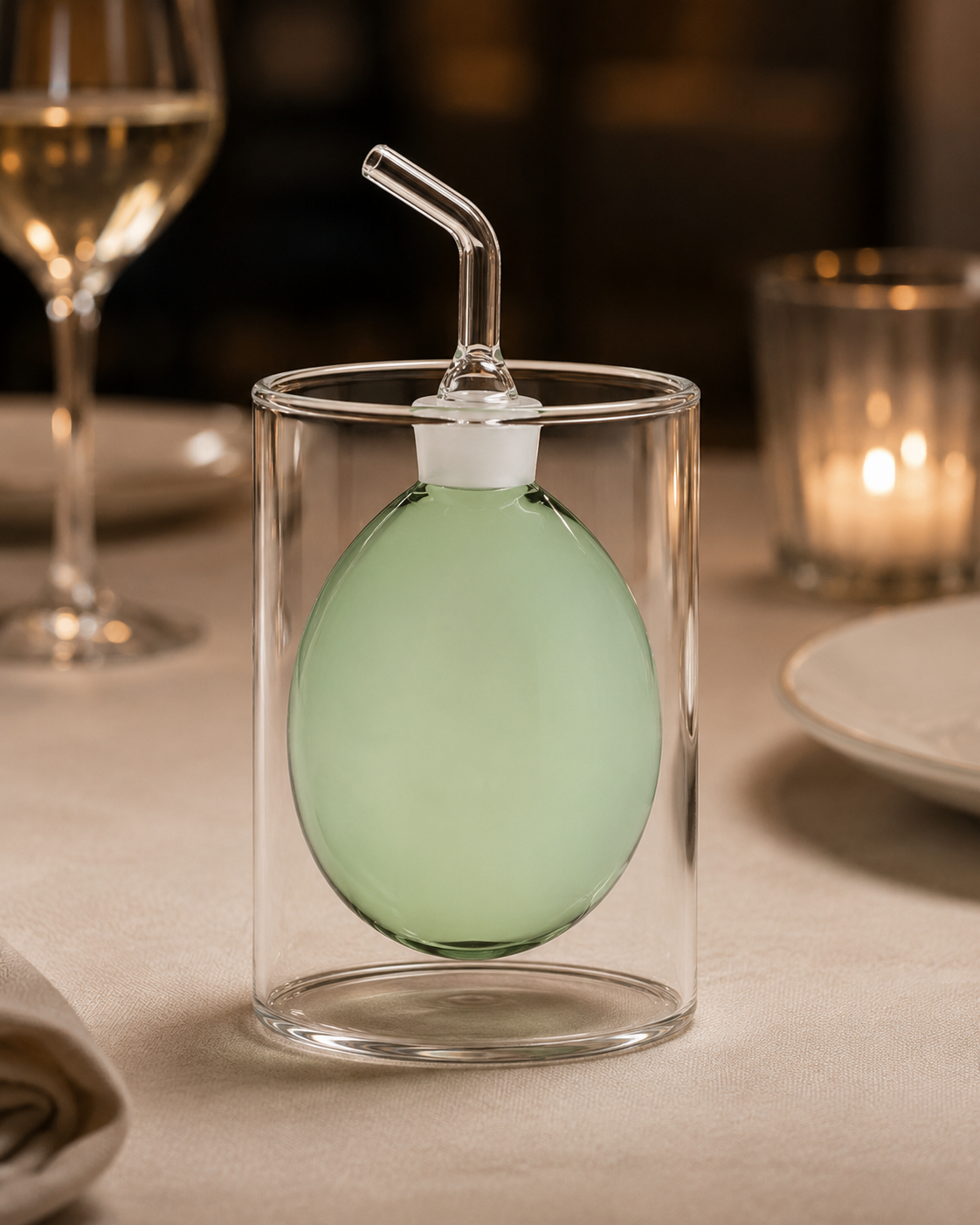 ICHENDORF MILANO CYLINDRICAL OIL BOTTLE | various colored borosilicate glass | 150ml