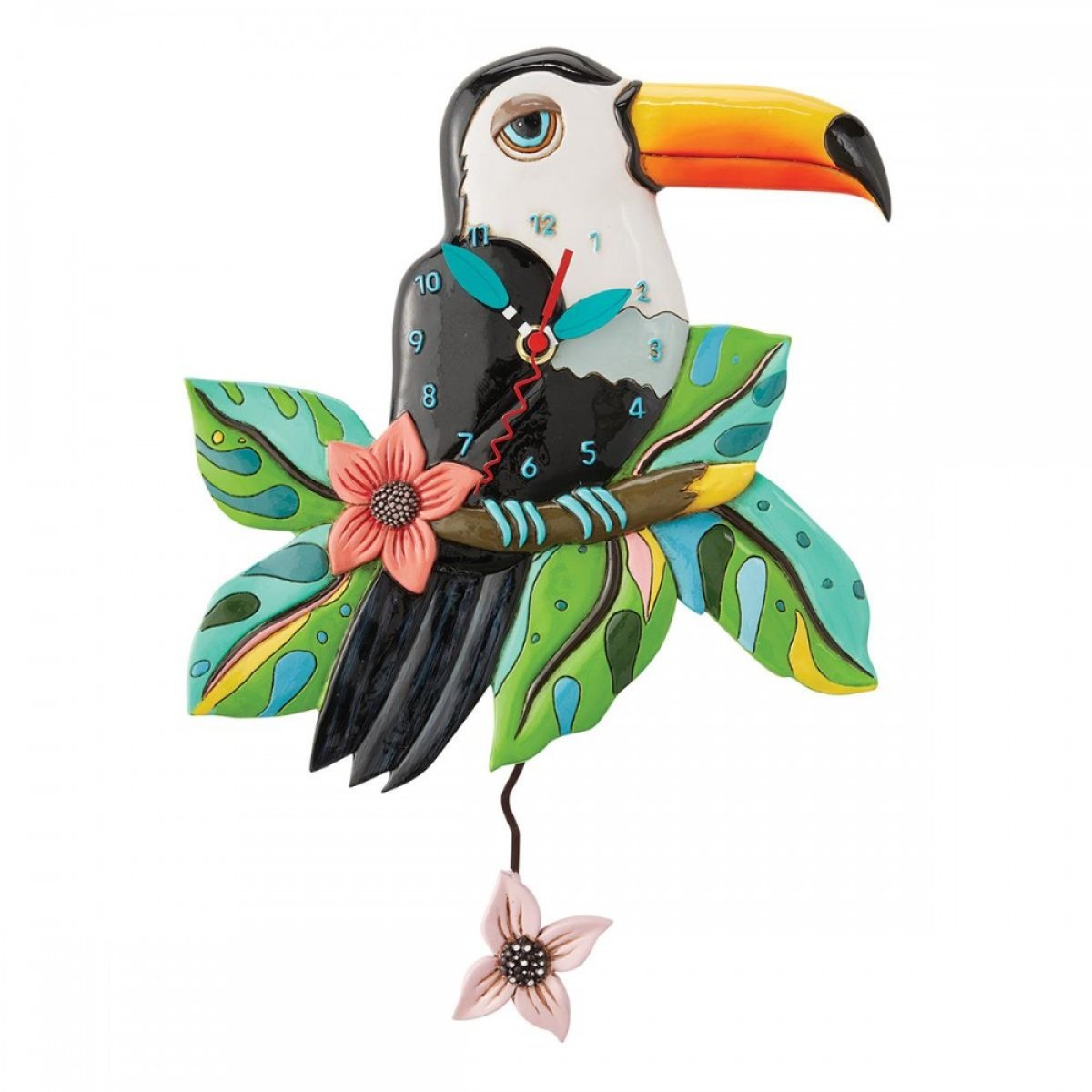 OROLOGIO TUCANO ALLEN DESIGNS - in resina con pendolo - 28x25cm | Adele Chérie