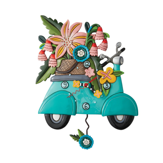 OROLOGIO VESPA ALLEN DESIGNS | in resina con pendolo | 30x25cm