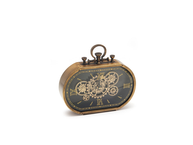 OROLOGIO DA TAVOLO ROUNG BRUCO | in alluminio | 36x33x8cm