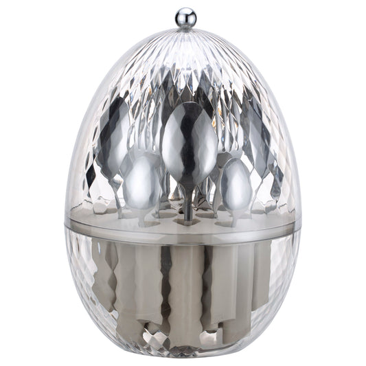 OVETTO GIREVOLE POSATE BRANDANI | in acciaio inox | 24pz