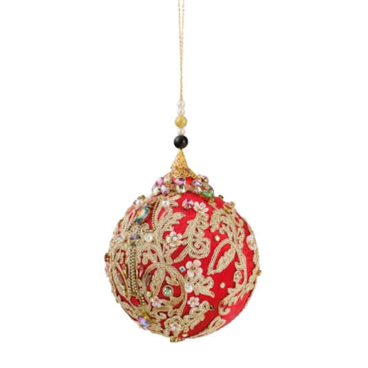 PALLA ALBERO DI NATALE L'INFINITO BOMBONIERE | in velluto | varie misure