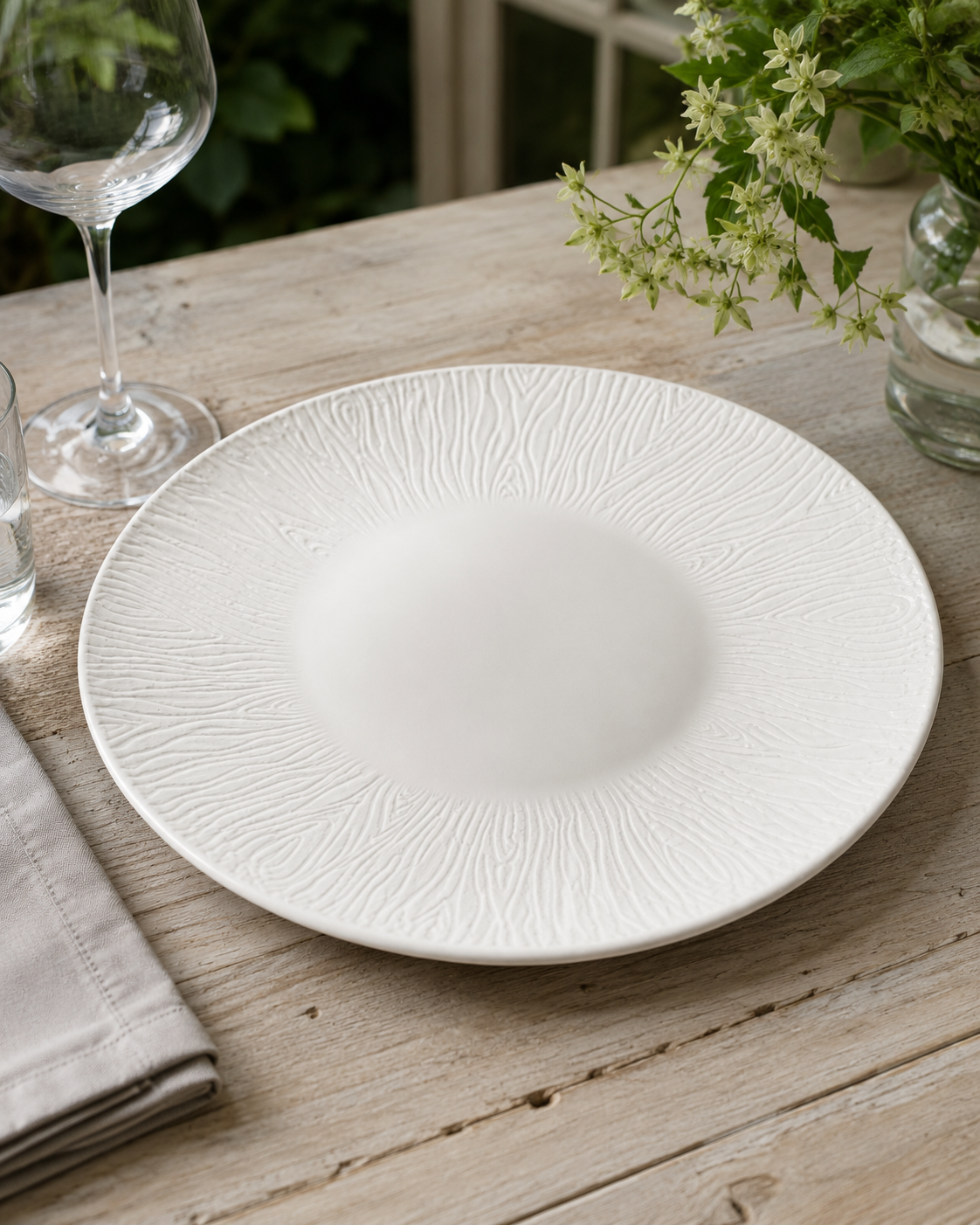 PIATTO DA PORTATA WOOD FADE MAISON | in porcellana | Ø31cm