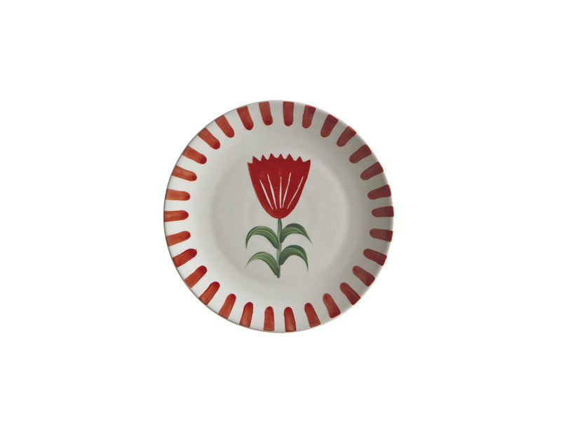 PIATTO DECORATIVO FLOWER BRUCO - in ceramica vari colori - 21cm - foto 3 | Adele Chérie