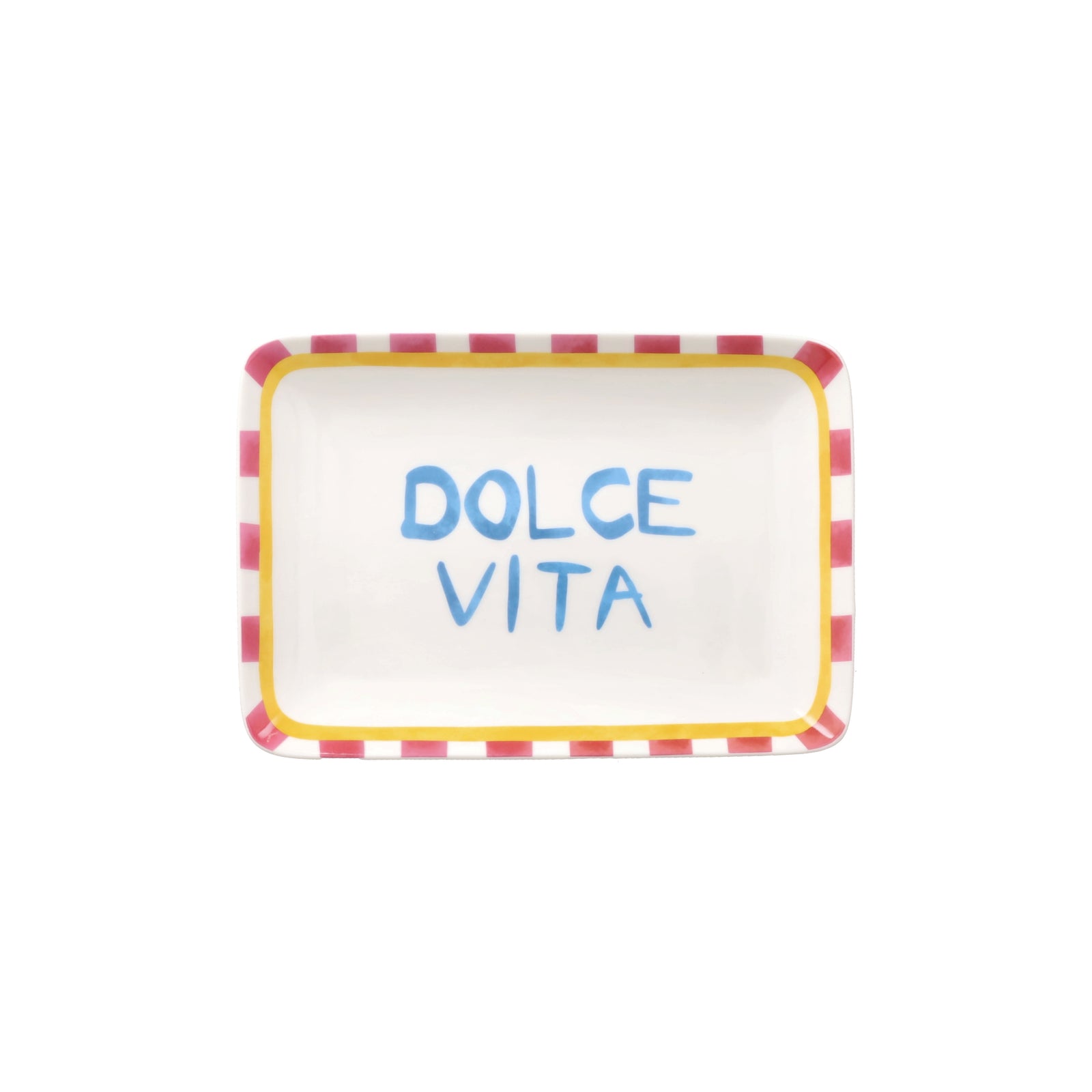 PIATTO RETTANGOLARE DOLCE VITA ANDREA FONTEBASSO | in porcellana | 23x16cm