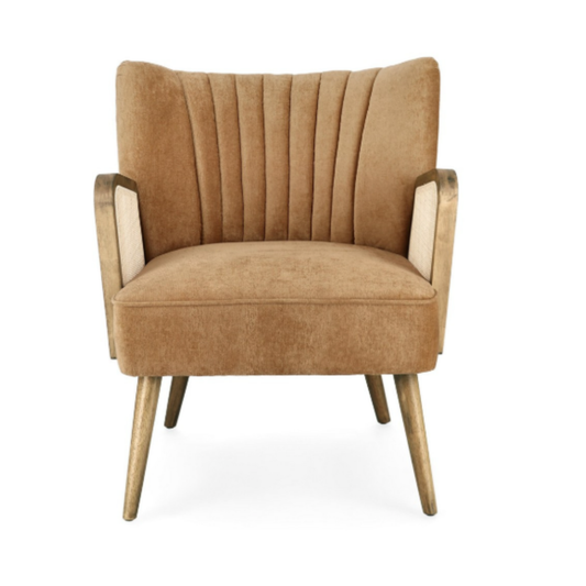 POLTRONA VIRNA BIZZOTTO | in similpelle e rattan| 64x71x79cm