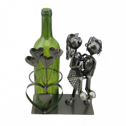 PORTABOTTIGLIA LOVE ENESCO | in metallo | 14x10x23cm