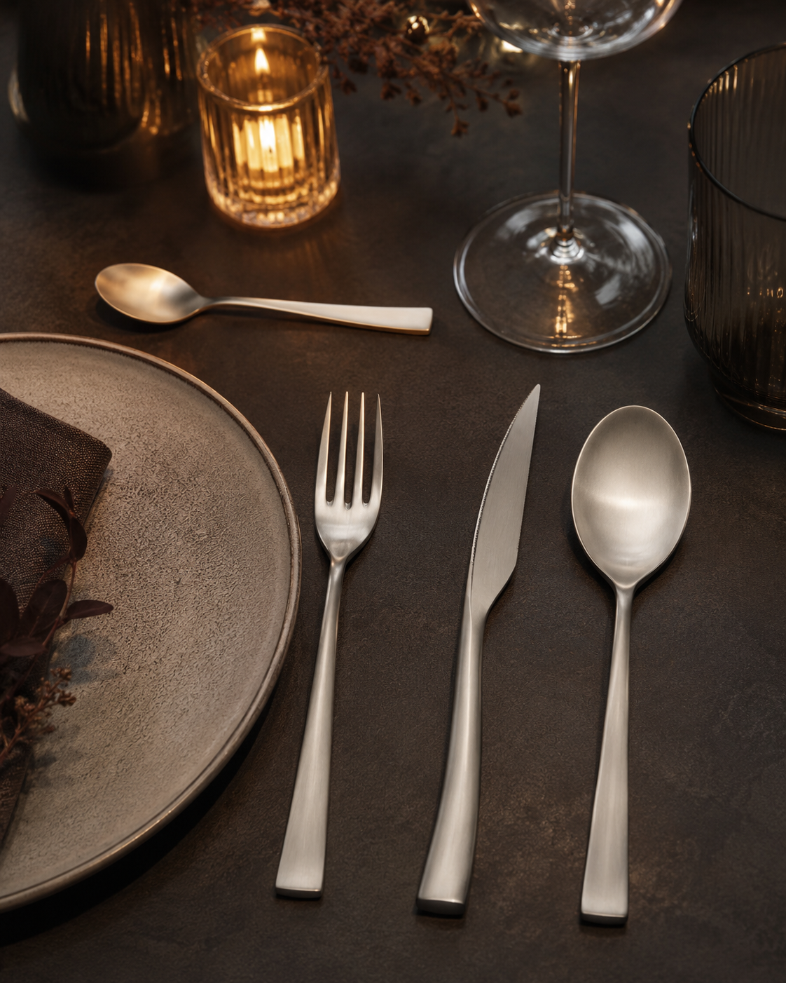 POSATE ETOILE SABBIATO EME POSATERIE | in acciaio inox | 24pz
