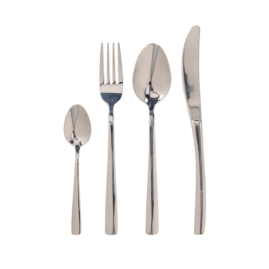 POSATE SHINY SILVER ANDREA FONTEBASSO - in acciaio inox - 24pz | Adele Cherie