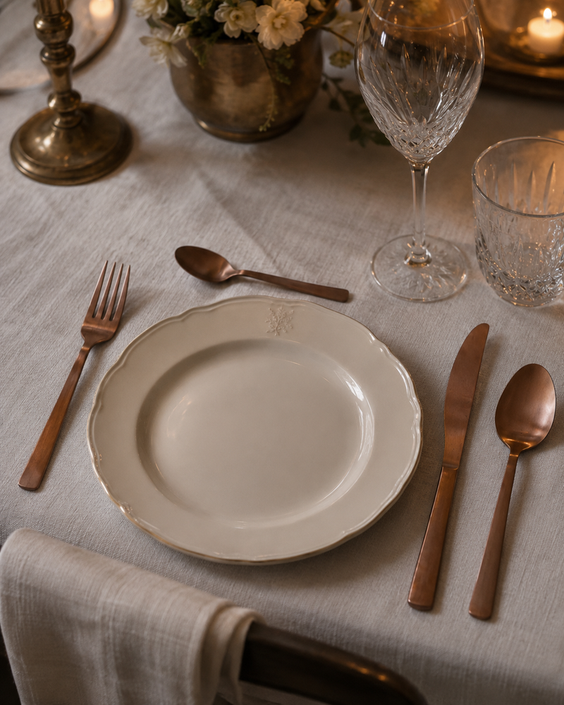 POSATE SOLUTION MATT COPPER ANDREA FONTEBASSO - in acciaio inox - 24pz | Adele Chérie