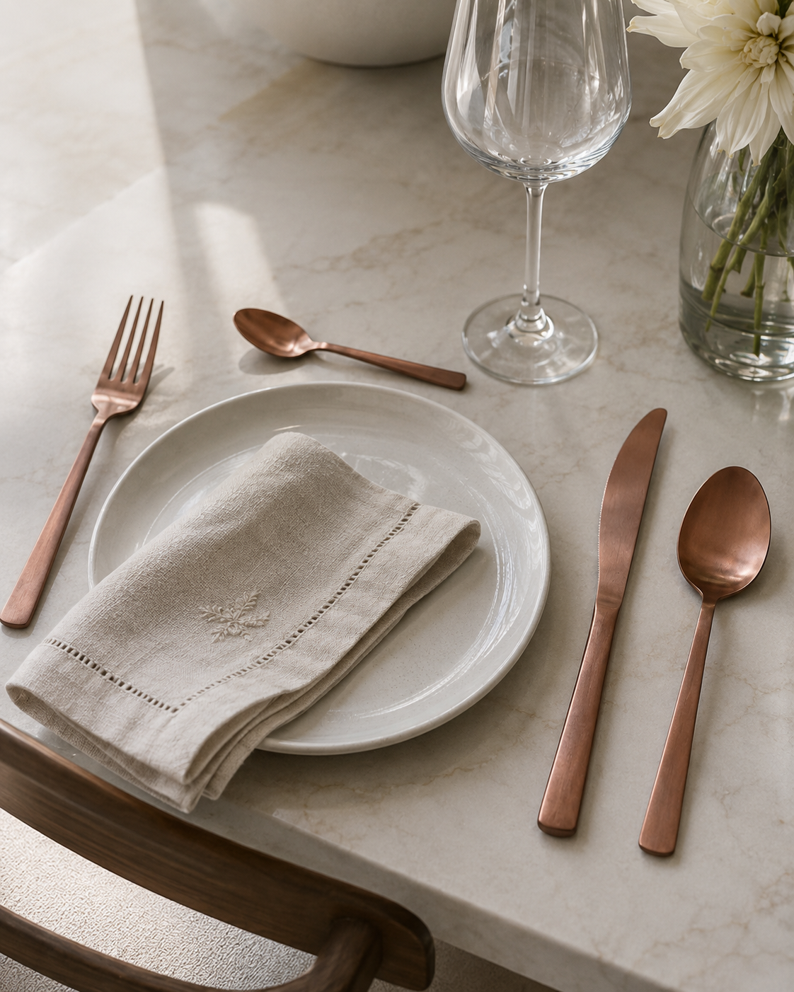 POSATE SOLUTION MATT COPPER ANDREA FONTEBASSO | in acciaio inox | 24pz