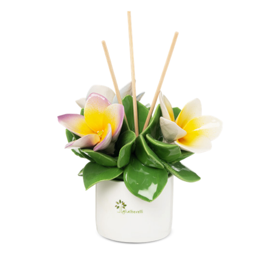 PROFUMATORE FRANGIPANE GLI ALBERELLI | in ceramica di Capodimonte | Ø12x13cm