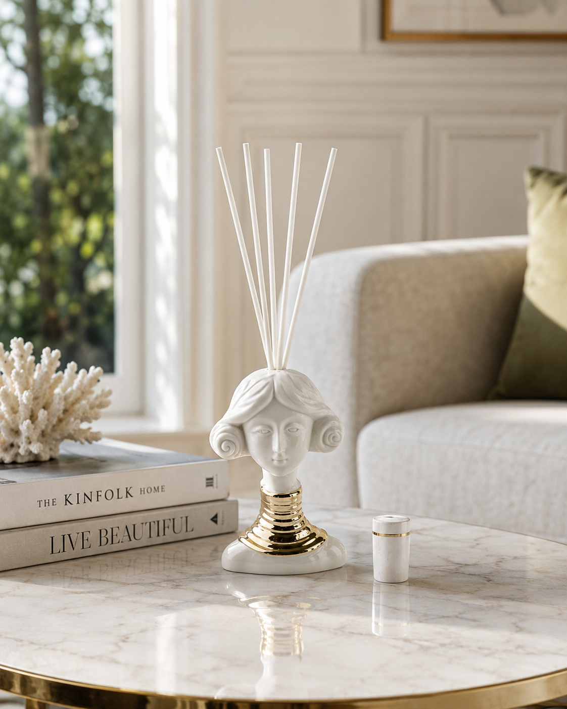 DIFFUSEUR DE PARFUM LEILA L'INFINITO POUR DRAGÉES | en porcelaine | diverses tailles