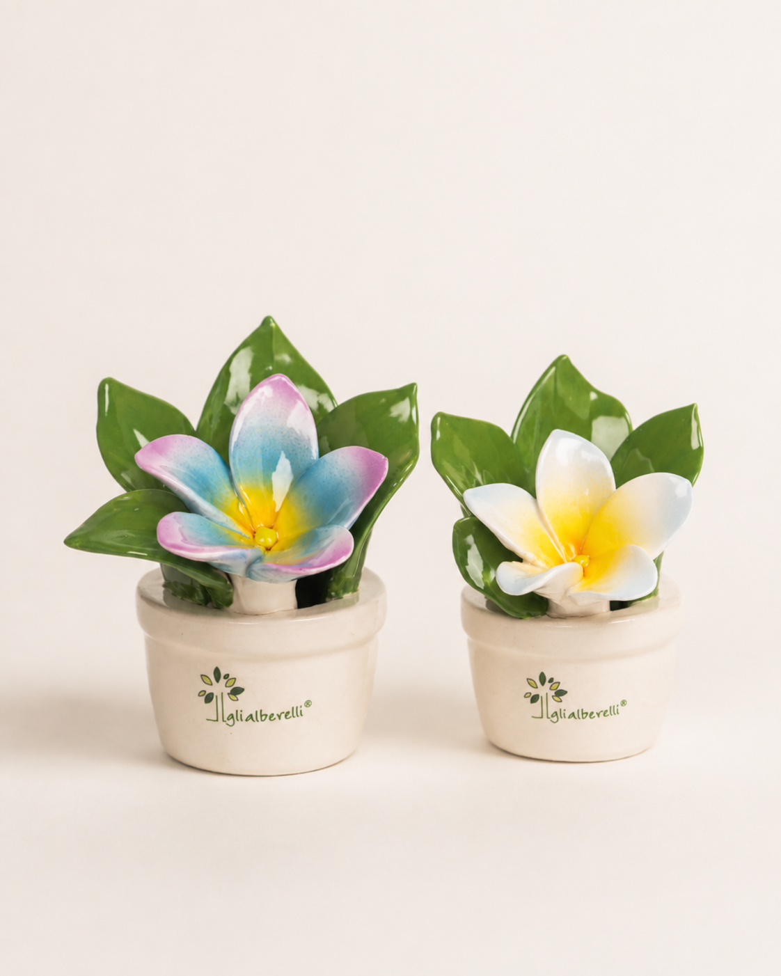 PROFUMINA FRANGIPANE GLI ALBERELLI | in ceramica di Capodimonte vari colori | Ø9x10cm
