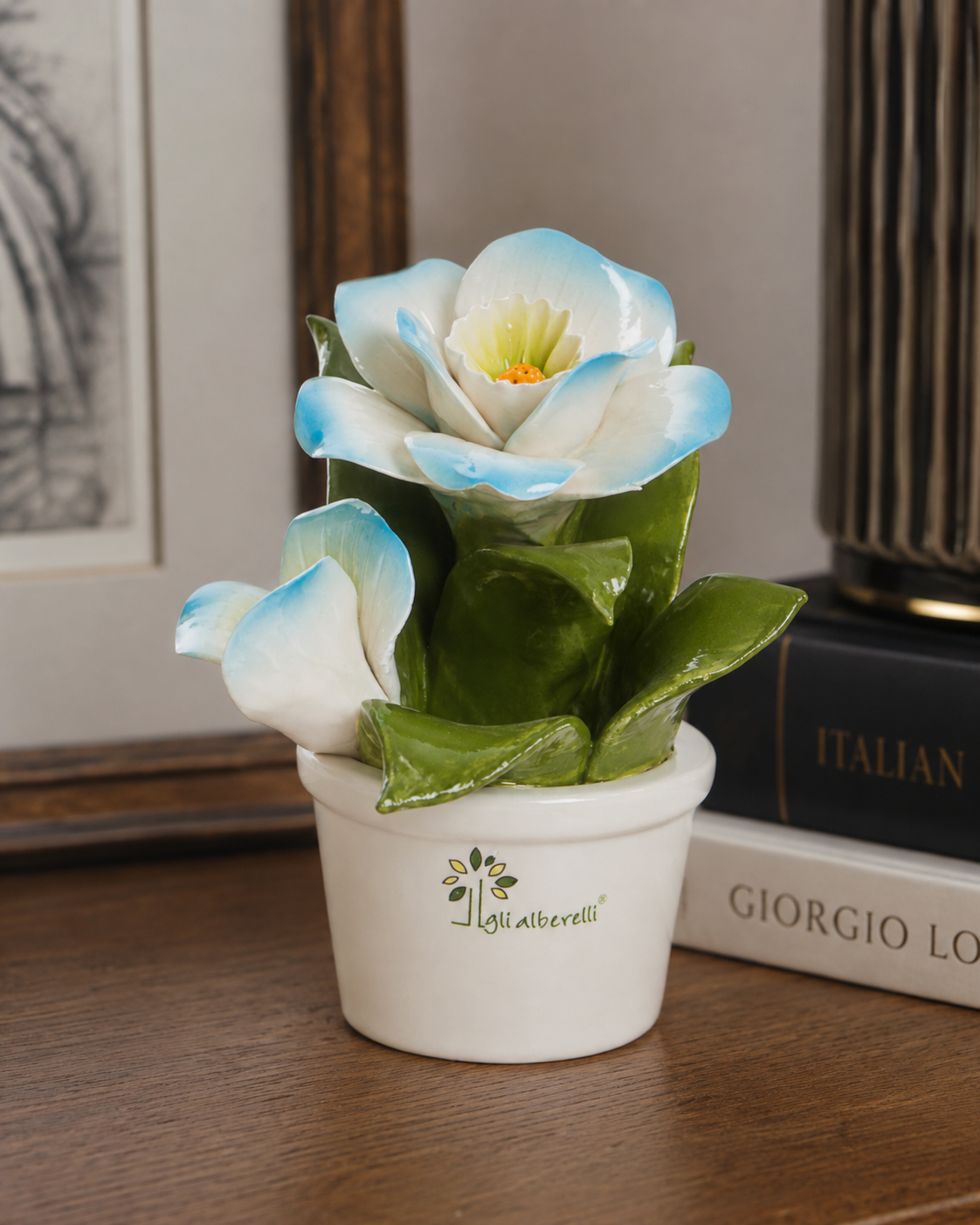 PROFUMOTTA ELLEBORO GLI ALBERELLI | in ceramica di Capodimonte | Ø12x14cm
