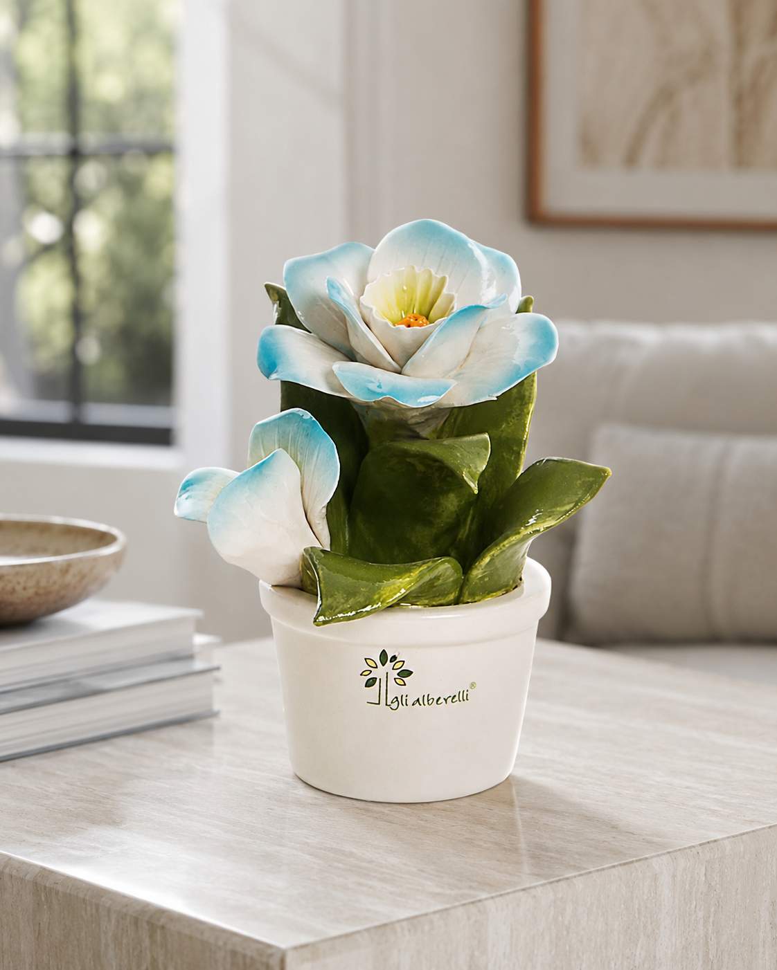 PROFUMOTTA ELLEBORO GLI ALBERELLI | in ceramica di Capodimonte | Ø12x14cm