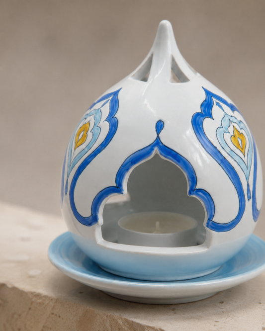 PORTACANDELA MARRAKECH SOPHIE MARIAGE | in ceramica vari colori | 12cm