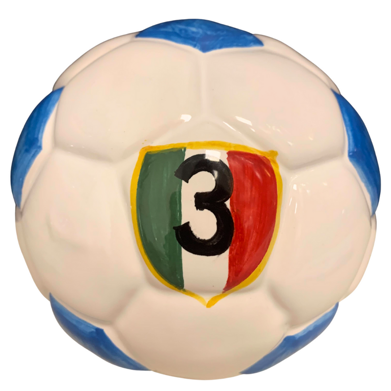 PALLA SCUDETTO NAPOLI CAMPIONE ADELE CHÉRIE - in ceramica - Ø16cm | Adele Chérie