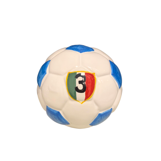 PALLA SCUDETTO NAPOLI CAMPIONE ADELE CHÉRIE | in ceramica |  Ø16cm
