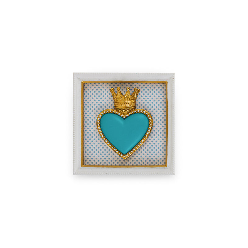 QUADRO TON COEUR HENRIETTE - in resina vari colori - 13x13cm | Adele Chérie