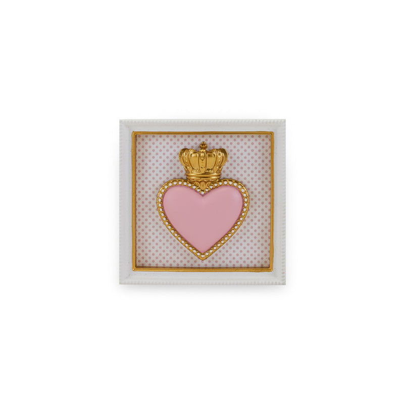 QUADRO TON COEUR HENRIETTE - in resina vari colori - 13x13cm | Adele Chérie