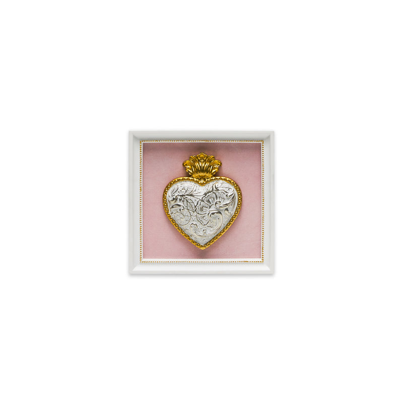 QUADRO TON COEUR HENRIETTE - in resina vari colori - 13x13cm | Adele Chérie