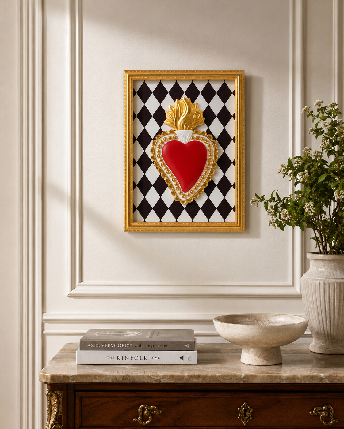 QUADRO TON COEUR HENRIETTE | in resina vari colori | 40x30cm