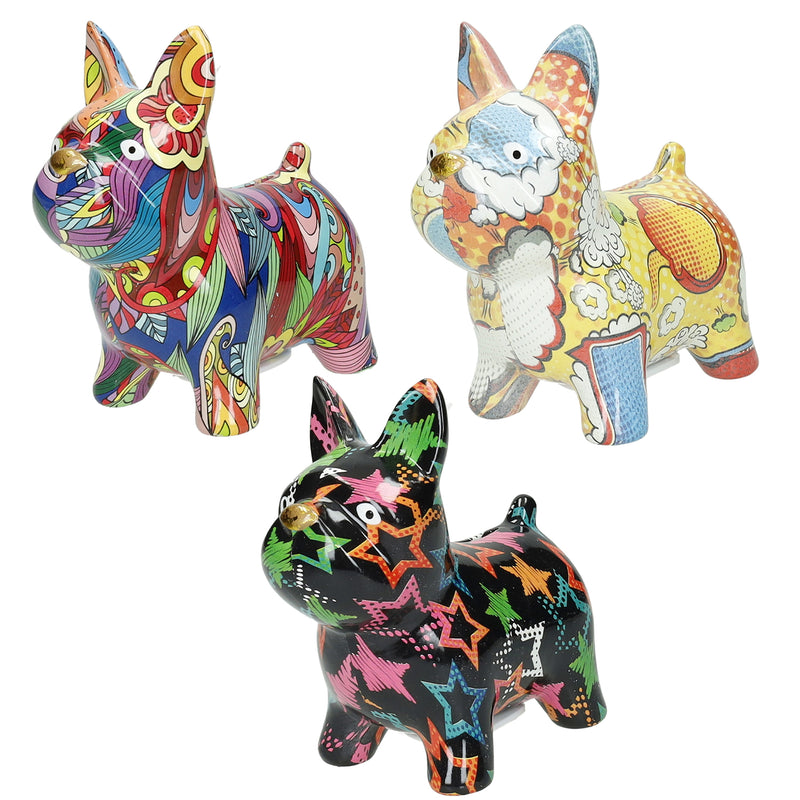 SALVADANAIO CAGNOLINO BRANDANI | decori assortiti | 11x7x13cm