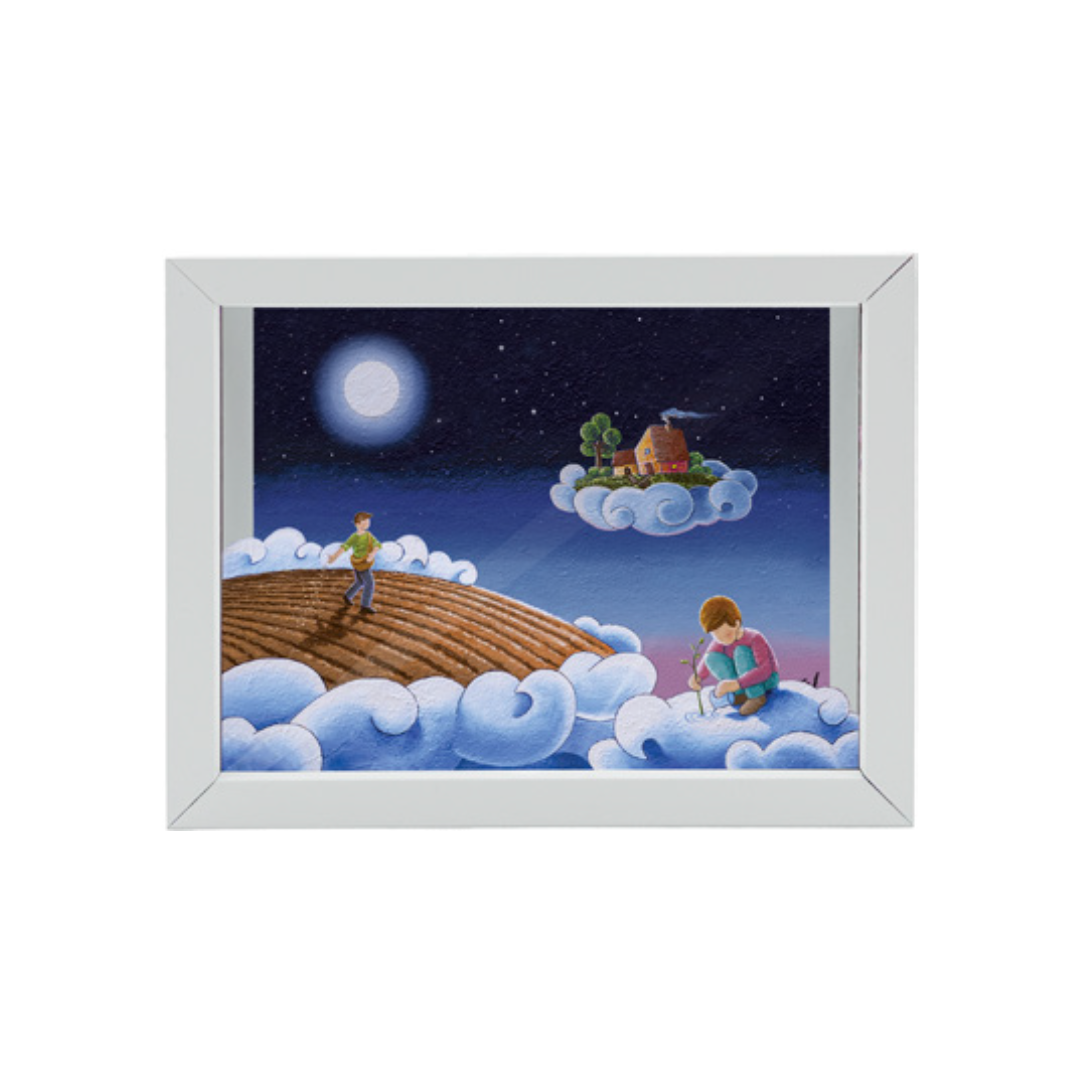 SALVADANAIO NUOVA VITA ESTEGO - in legno e metallo - 16x12,5x4,5cm | Adele Chérie