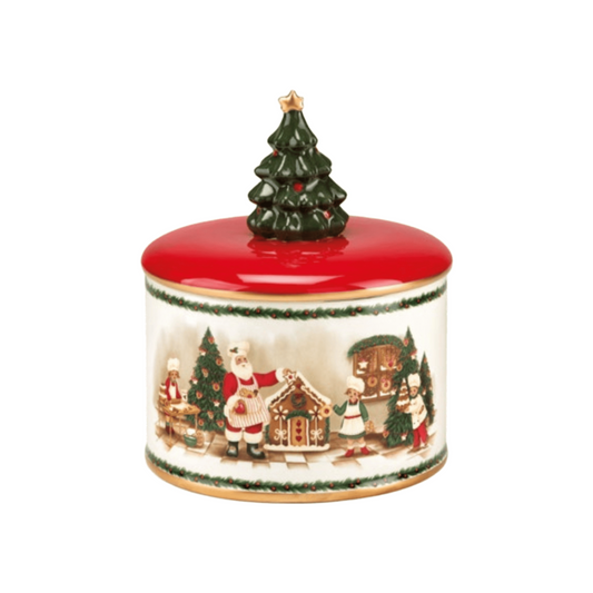 SCATOLA SANTA CLAUS FADE MAISON | in ceramica | Ø15x19cm