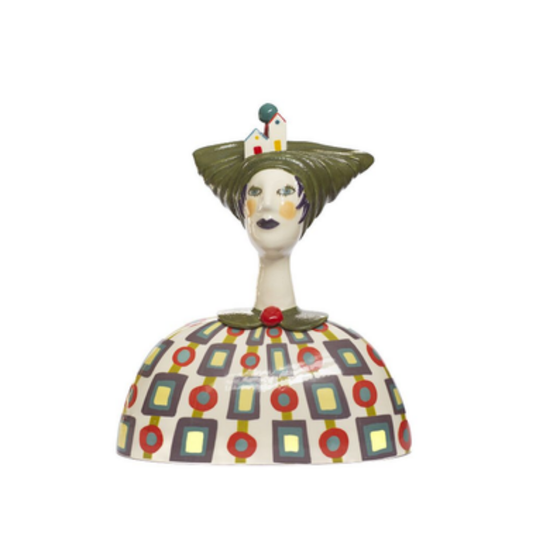 SCULTURA MADRE CASA TERRE DI SCIROCCO - in ceramica - 28x14x33cm | Adele Chérie