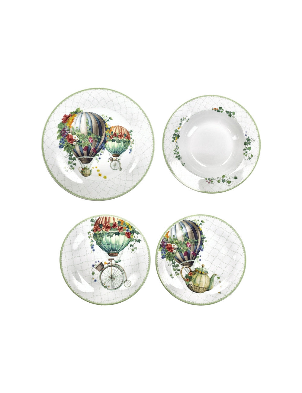SERVIZIO PIATTI WONDERLAND BRANDANI | in porcellana | 18pz