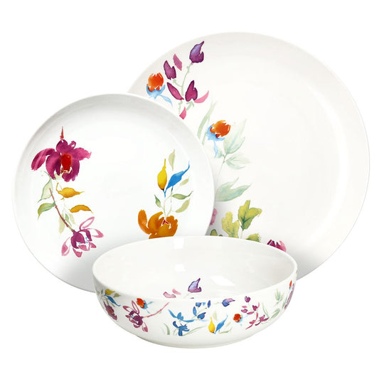 SERVIZIO PIATTI EDGE IRIS ANDREA FONTEBASSO | in porcellana | 18pz