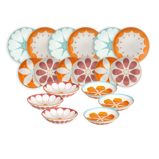 SERVIZIO PIATTI MADAME ANDREA FONTEBASSO | in porcellana | 18pz