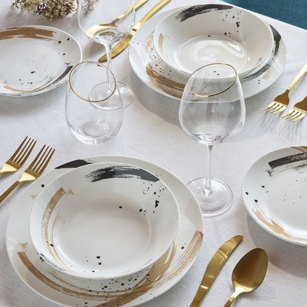 SERVIZIO PIATTI RADIKA ANDREA FONTEBASSO | in porcellana | 18pz