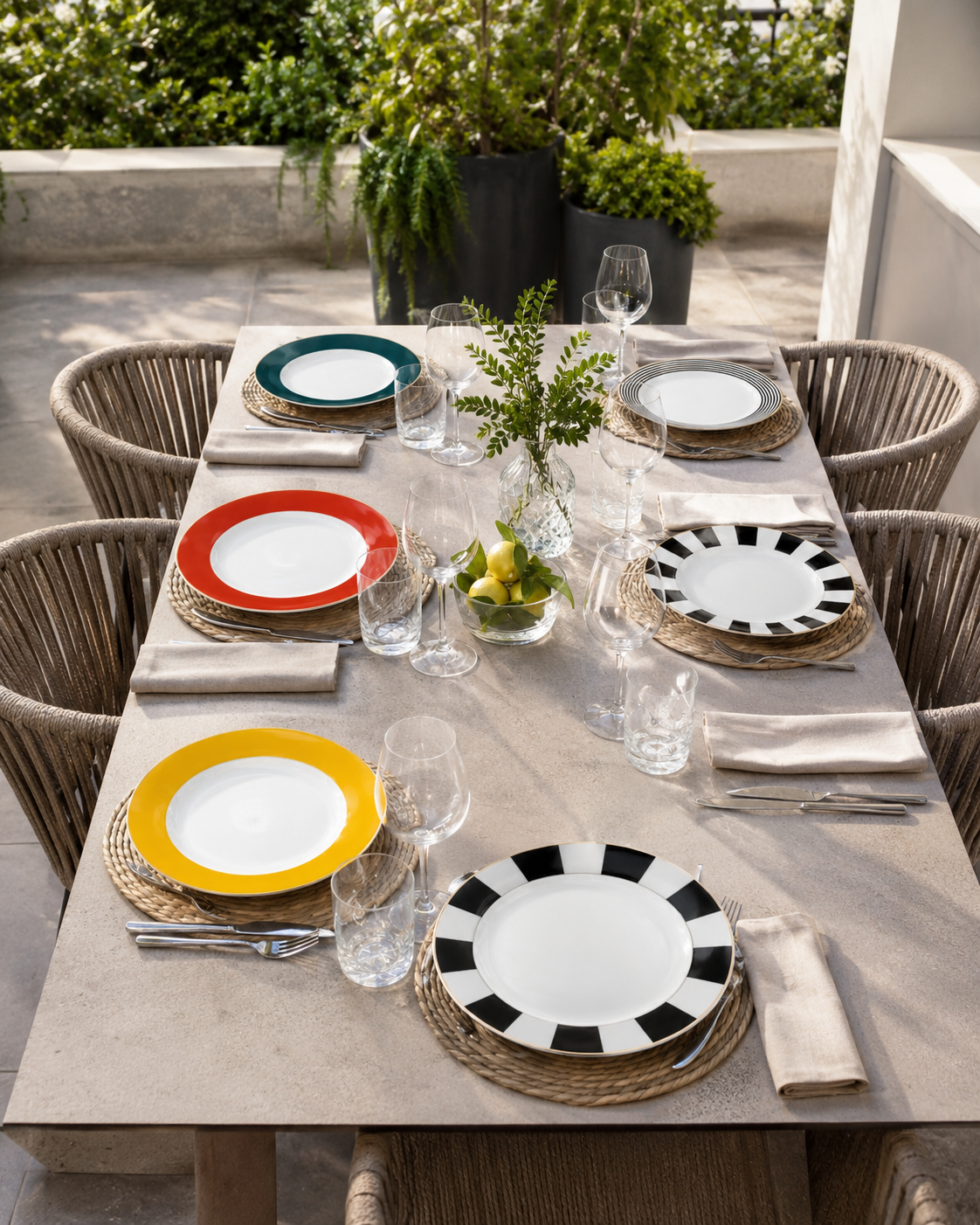 SERVIZIO PIATTI ROYAL FADE MAISON | in porcellana | 18pz