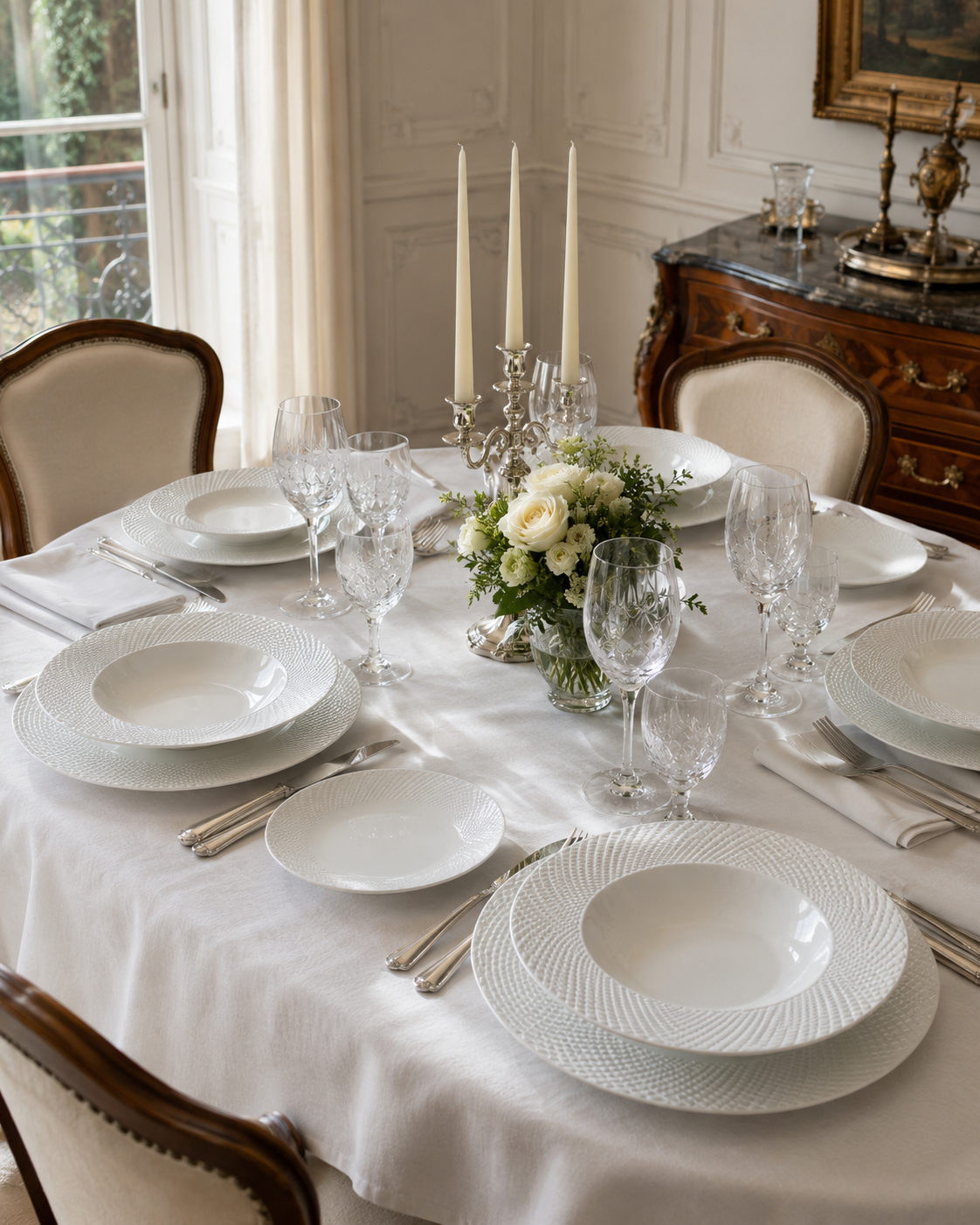 SERVIZIO TAVOLA AVENA FADE MAISON | in porcellana | 18pz