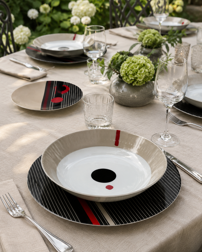SERVIZIO TAVOLA JAPAN FADE MAISON | in porcellana | 18pz